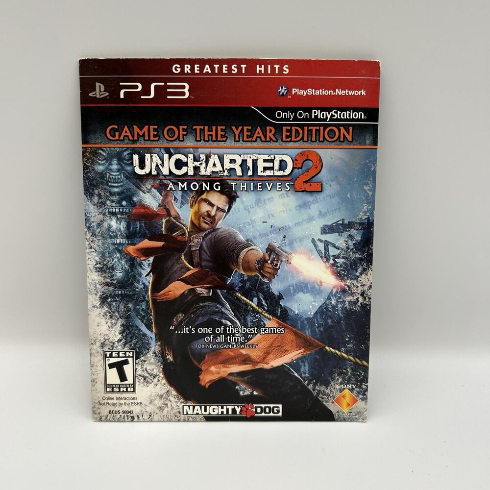 Uncharted 2: Among Thieves - Game of the Year Edition PS3 Greatest Hits - Tested